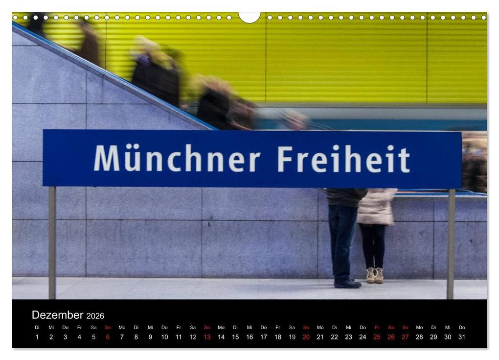 Weitere Ansicht: U-Bahn in München (Wandkalender 2026 DIN A3 quer), CALVENDO Monatskalender | Klaus Faltin, Calvendo