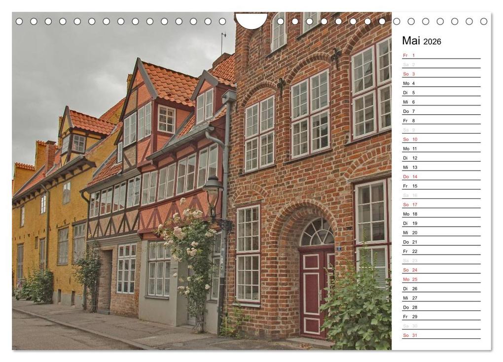 Weitere Ansicht: Hansestadt Lübeck / Geburtstagskalender (Wandkalender 2026 DIN A4 quer), CALVENDO Monatskalender | Andrea Potratz, Calvendo