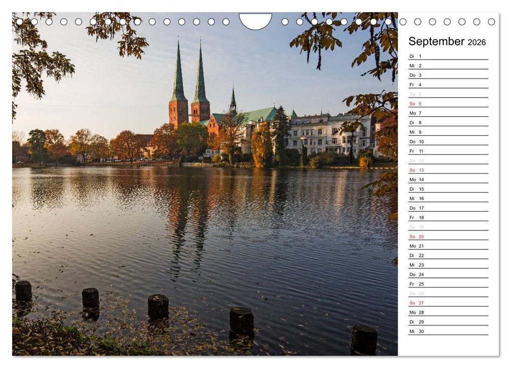 Weitere Ansicht: Hansestadt Lübeck / Geburtstagskalender (Wandkalender 2026 DIN A4 quer), CALVENDO Monatskalender | Andrea Potratz, Calvendo