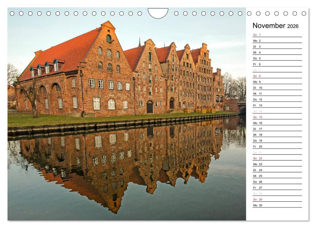 Weitere Ansicht: Hansestadt Lübeck / Geburtstagskalender (Wandkalender 2026 DIN A4 quer), CALVENDO Monatskalender | Andrea Potratz, Calvendo