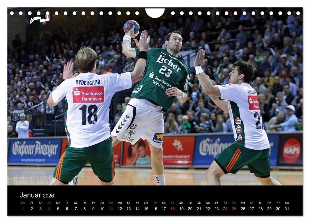 Weitere Ansicht: HSG Wetzlar - Handball Bundesliga 2026 (Wandkalender 2026 DIN A4 quer), CALVENDO Monatskalender | Calvendo, Sportfoto Oliver Vogler
