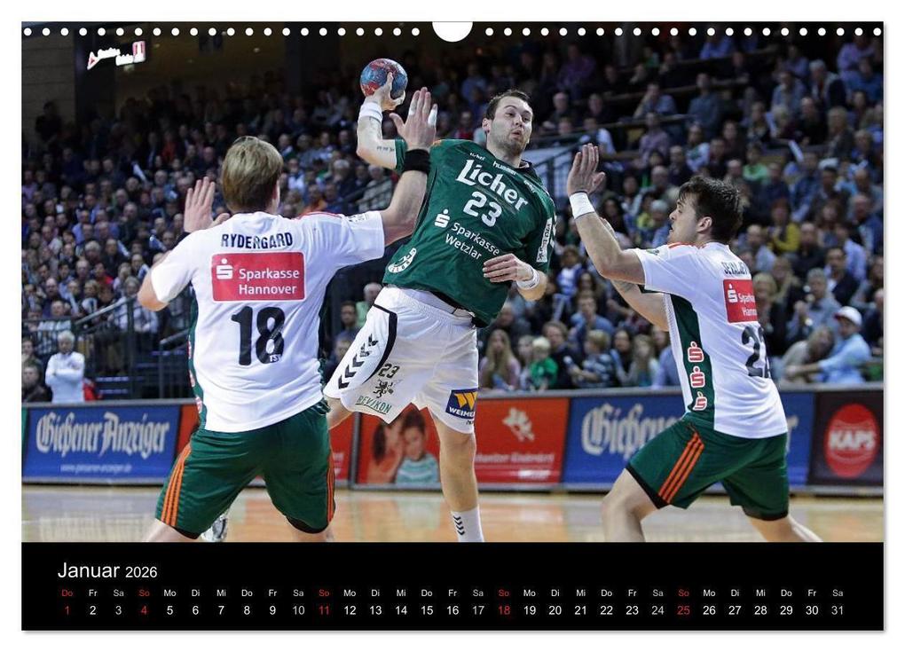 Weitere Ansicht: HSG Wetzlar - Handball Bundesliga 2026 (Wandkalender 2026 DIN A3 quer), CALVENDO Monatskalender | Calvendo, Sportfoto Oliver Vogler