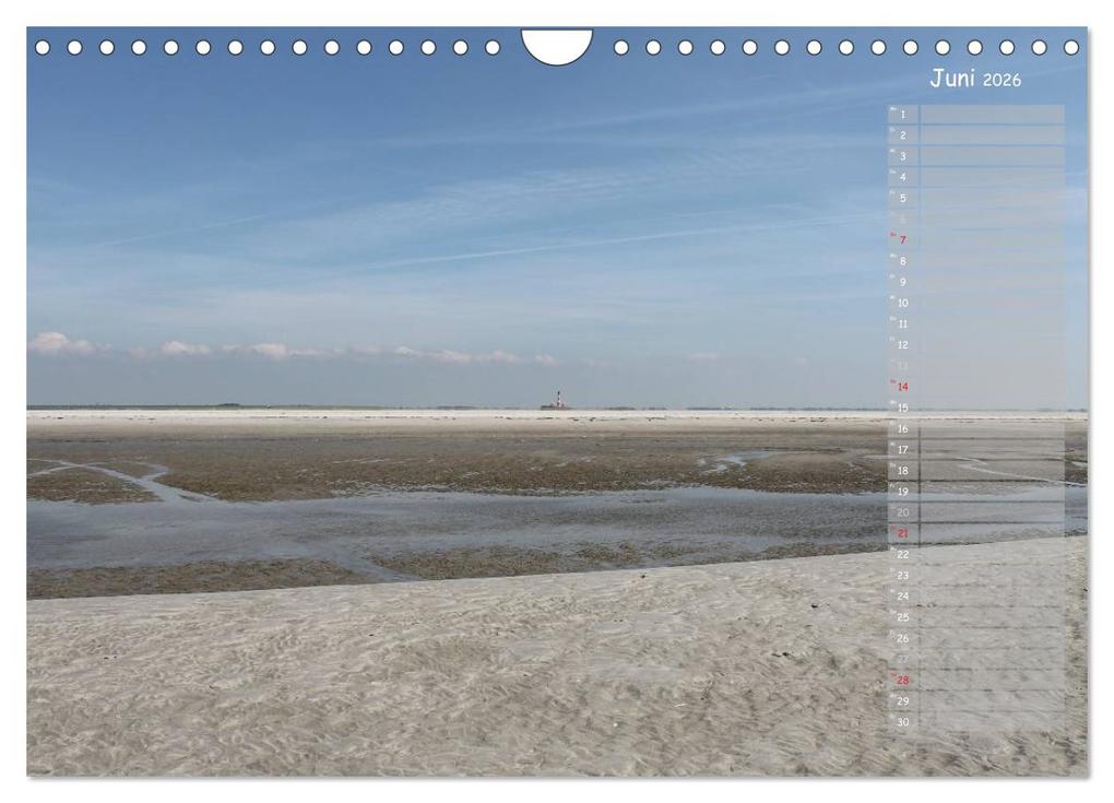 Weitere Ansicht: Strandspaziergang / Geburtstagskalender (Wandkalender 2026 DIN A4 quer), CALVENDO Monatskalender | Calvendo, Gert Kropp