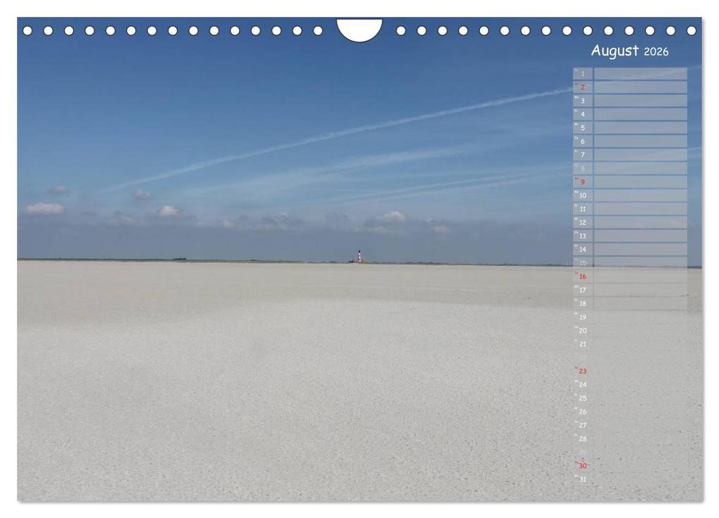Weitere Ansicht: Strandspaziergang / Geburtstagskalender (Wandkalender 2026 DIN A4 quer), CALVENDO Monatskalender | Calvendo, Gert Kropp