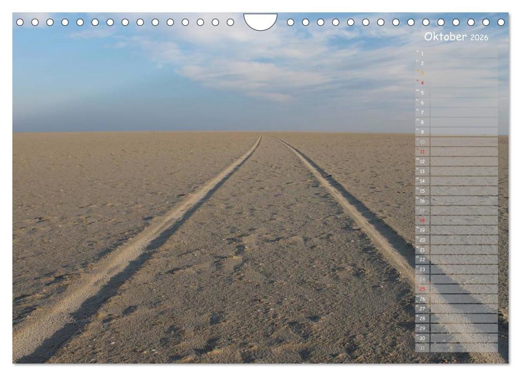 Weitere Ansicht: Strandspaziergang / Geburtstagskalender (Wandkalender 2026 DIN A4 quer), CALVENDO Monatskalender | Calvendo, Gert Kropp