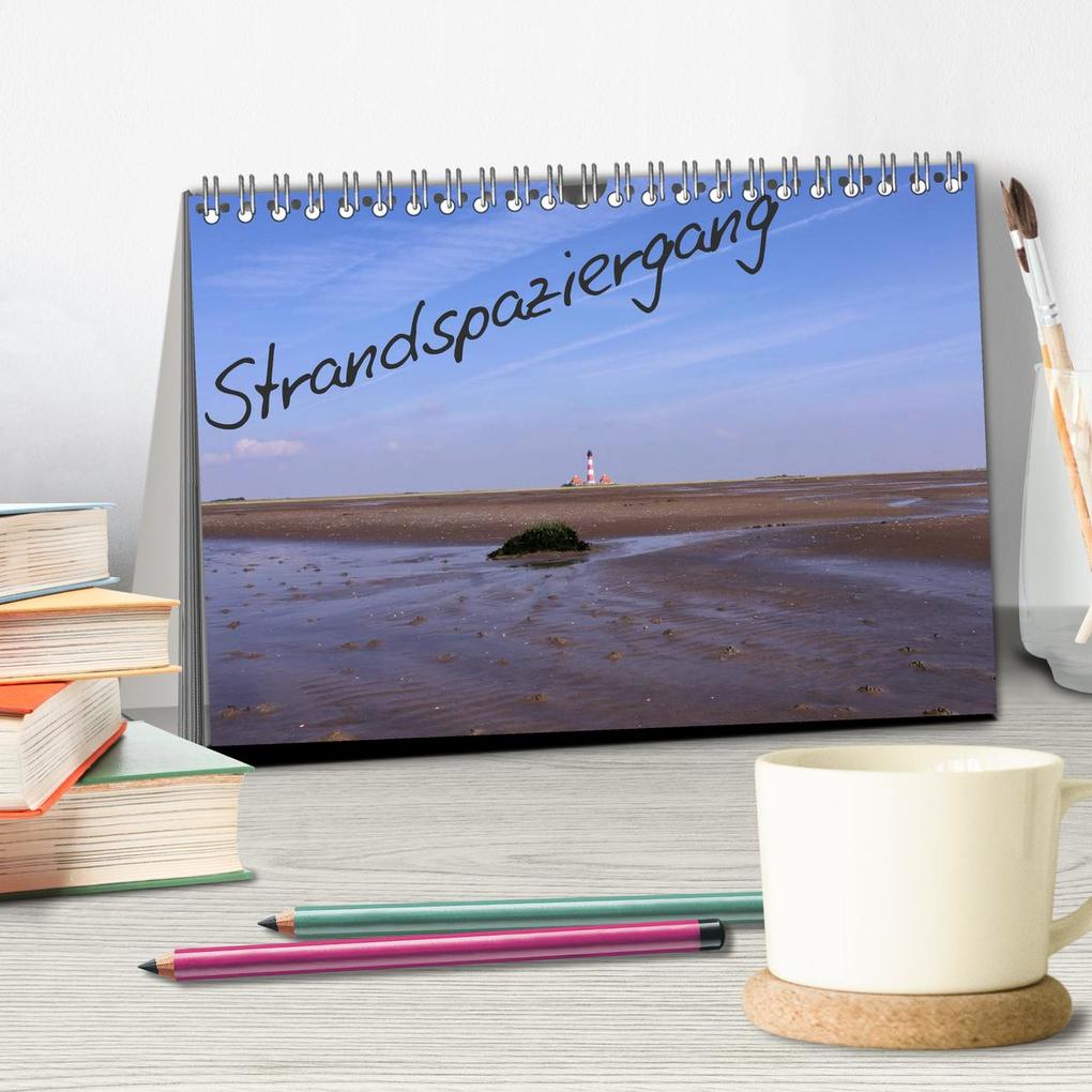 Weitere Ansicht: Strandspaziergang / Geburtstagskalender (Tischkalender 2026 DIN A5 quer), CALVENDO Monatskalender | Calvendo, Gert Kropp