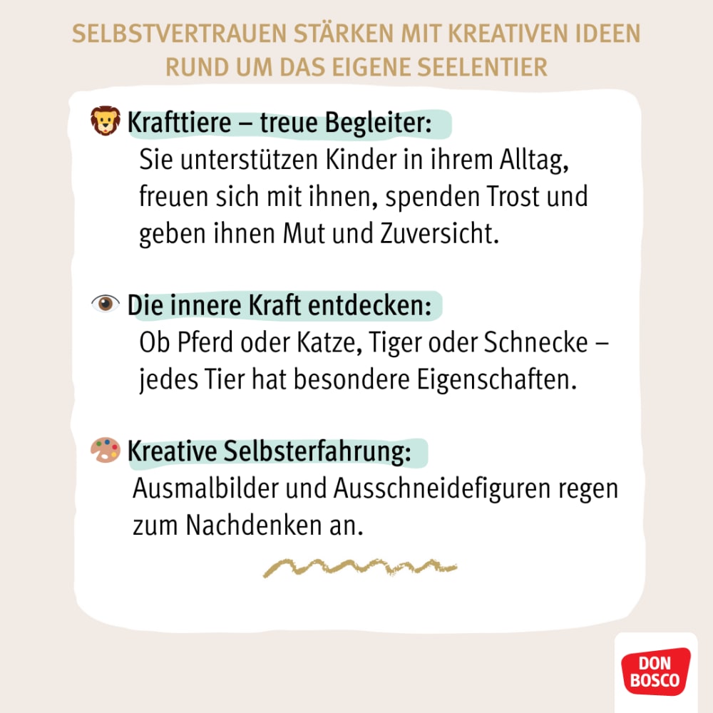 Weitere Ansicht: Mein Krafttier-Heft. Ausmalen, ausfüllen und die eigene Stärke entdecken | Tanja Draxler