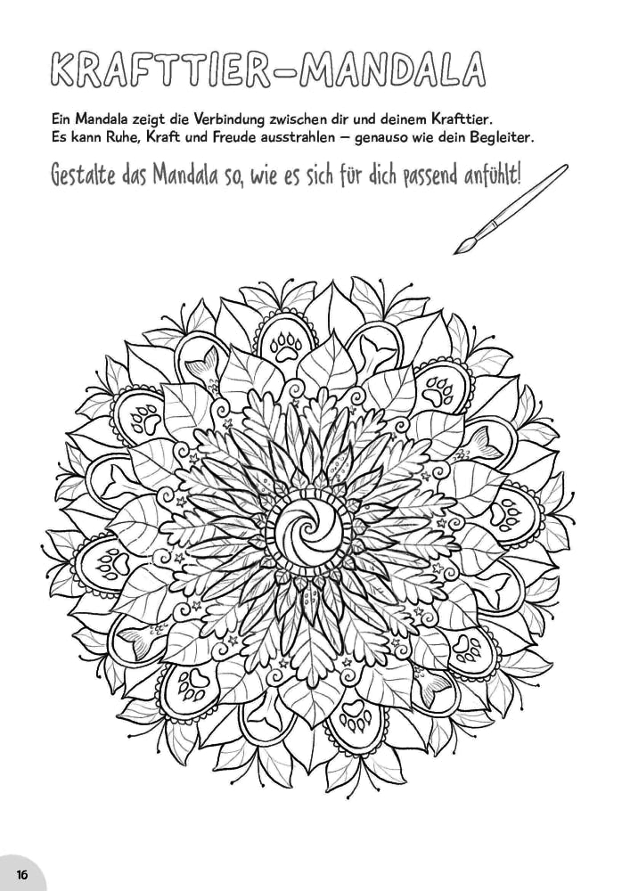 Weitere Ansicht: Mein Krafttier-Heft. Ausmalen, ausfüllen und die eigene Stärke entdecken | Tanja Draxler