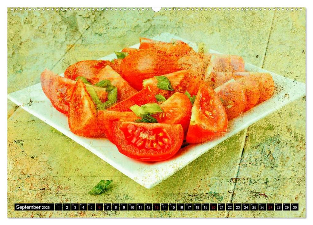 Weitere Ansicht: Italian Food - Vintage Design (hochwertiger Premium Wandkalender 2026 DIN A2 quer), Kunstdruck in Hochglanz | Carmen Steiner, Calvendo