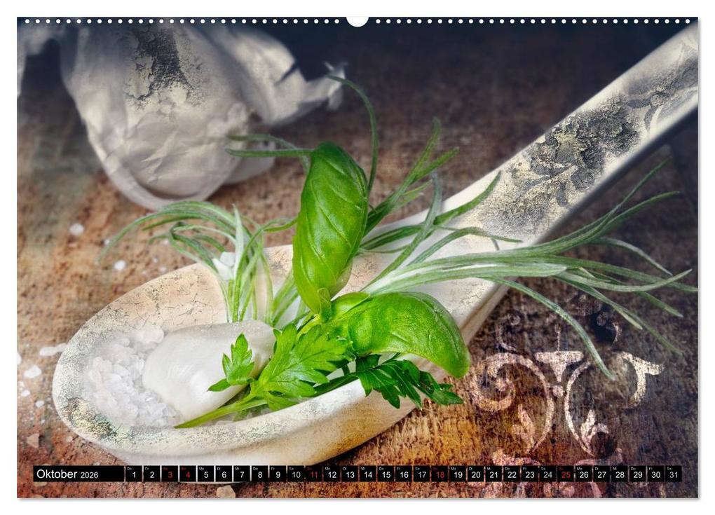 Weitere Ansicht: Italian Food - Vintage Design (hochwertiger Premium Wandkalender 2026 DIN A2 quer), Kunstdruck in Hochglanz | Carmen Steiner, Calvendo