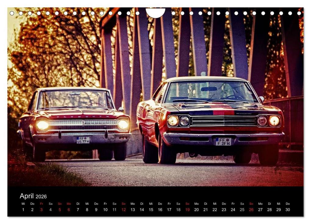 Weitere Ansicht: US-Muscle-Cars - Plymouth (Wandkalender 2026 DIN A4 quer), CALVENDO Monatskalender | Reiner Silberstein, Calvendo
