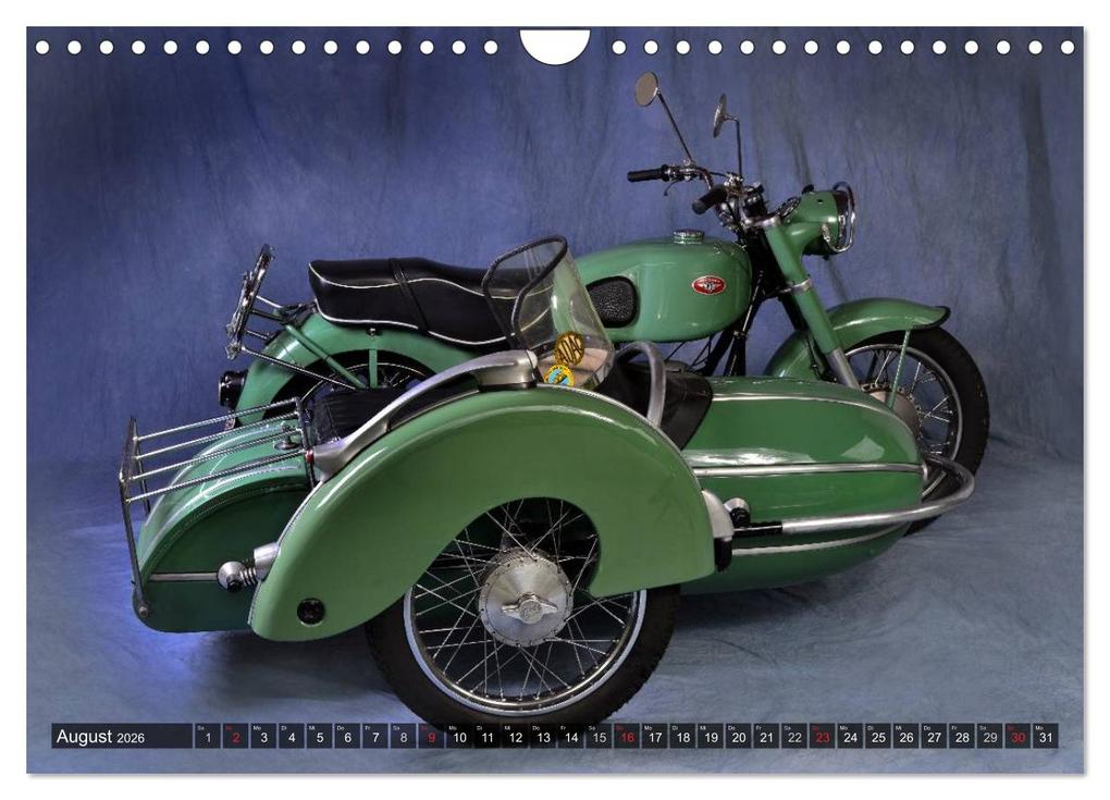 Weitere Ansicht: Deutsche Motorrad Oldtimer (Wandkalender 2026 DIN A4 quer), CALVENDO Monatskalender | Ingo Laue, Calvendo