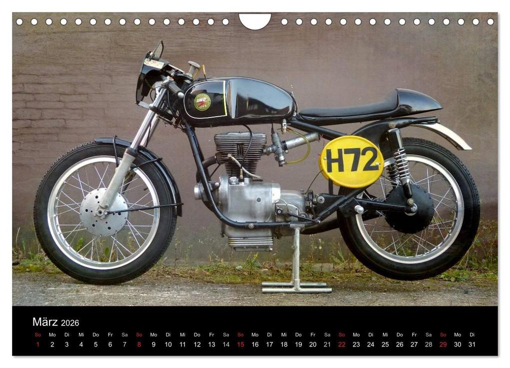 Weitere Ansicht: Motorrad Oldtimer (Wandkalender 2026 DIN A4 quer), CALVENDO Monatskalender | Gabi Siebenhühner, Calvendo