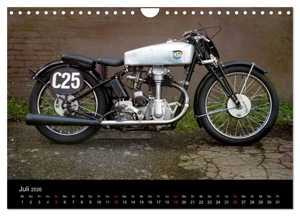 Weitere Ansicht: Motorrad Oldtimer (Wandkalender 2026 DIN A4 quer), CALVENDO Monatskalender | Gabi Siebenhühner, Calvendo
