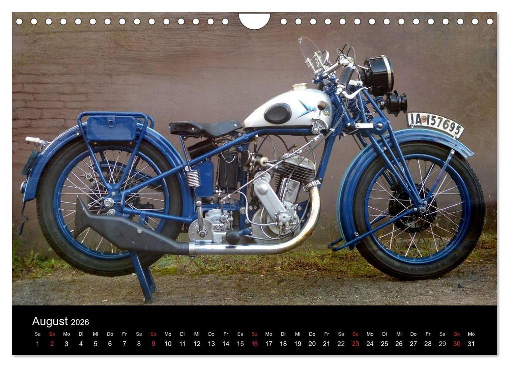 Weitere Ansicht: Motorrad Oldtimer (Wandkalender 2026 DIN A4 quer), CALVENDO Monatskalender | Gabi Siebenhühner, Calvendo
