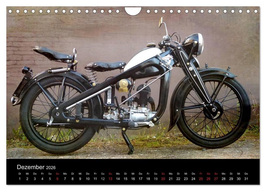 Weitere Ansicht: Motorrad Oldtimer (Wandkalender 2026 DIN A4 quer), CALVENDO Monatskalender | Gabi Siebenhühner, Calvendo