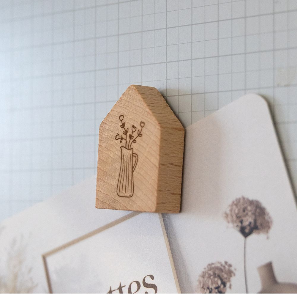 Weitere Ansicht: Magnetisches Holzhaus Blumenkanne