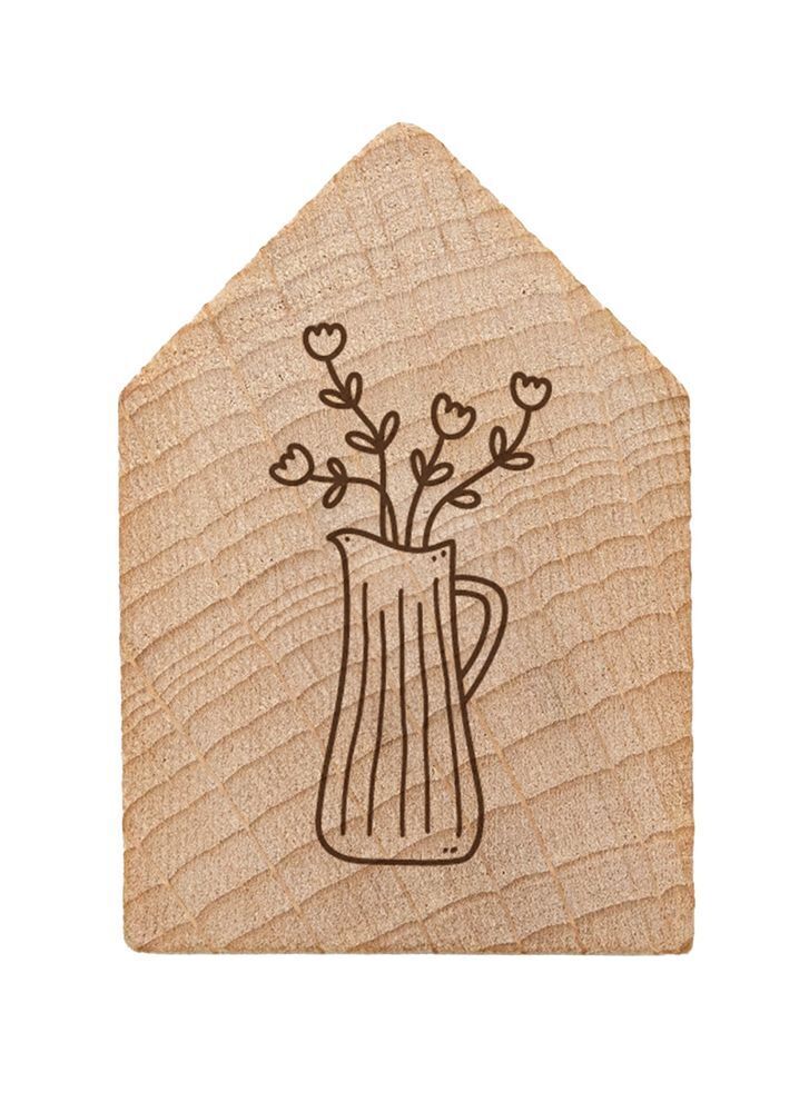 Weitere Ansicht: Magnetisches Holzhaus Blumenkanne