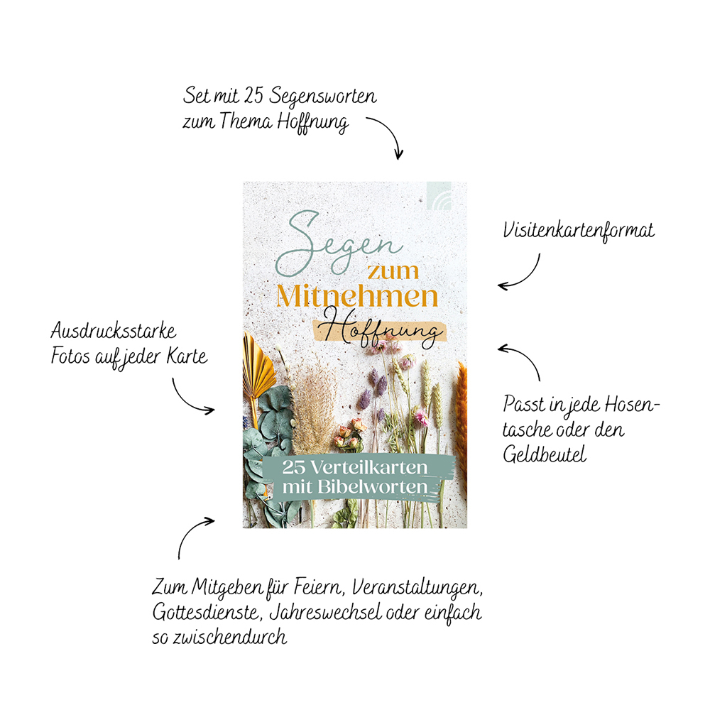 Weitere Ansicht: Hoffnung - Segen zum Mitnehmen