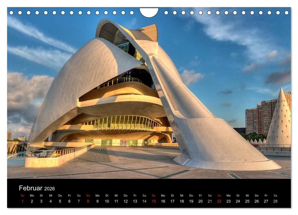 Weitere Ansicht: Moderne Architektur in Valencia (Wandkalender 2026 DIN A4 quer), CALVENDO Monatskalender | Ernst Hobscheidt, Calvendo