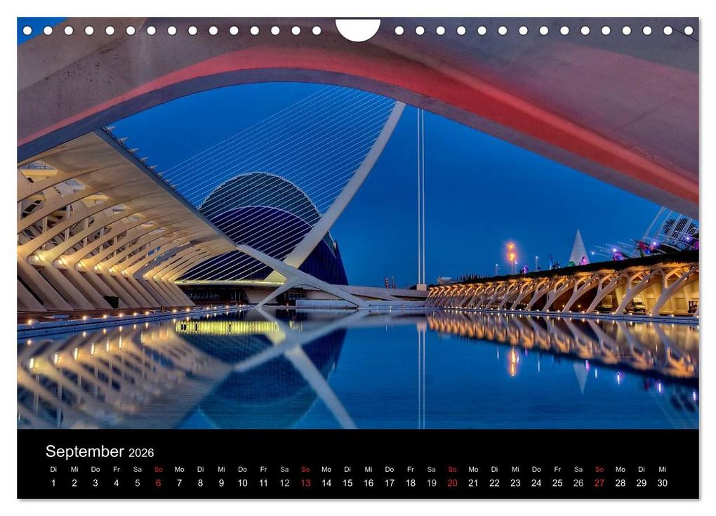 Weitere Ansicht: Moderne Architektur in Valencia (Wandkalender 2026 DIN A4 quer), CALVENDO Monatskalender | Ernst Hobscheidt, Calvendo