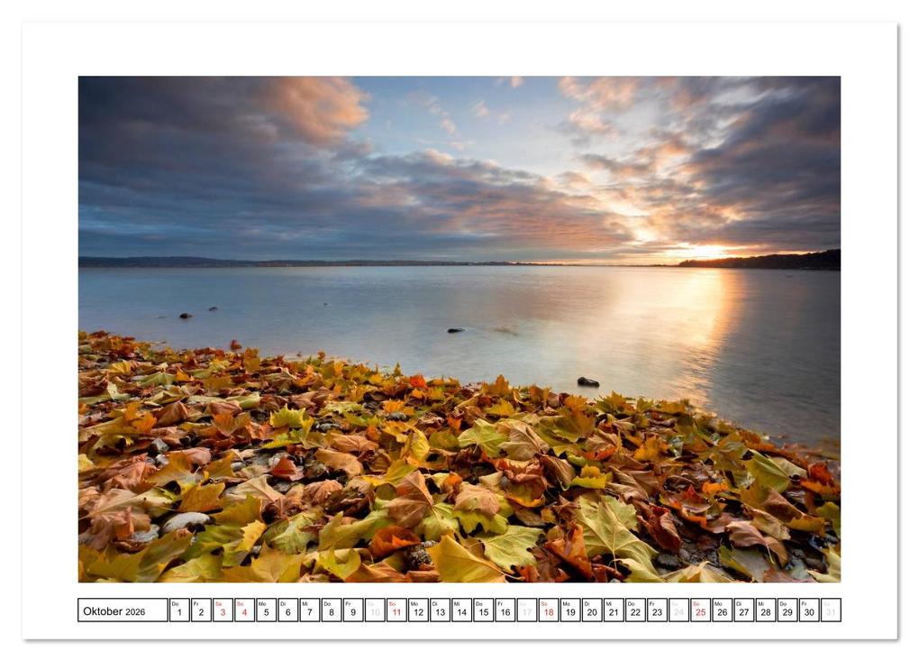 Weitere Ansicht: Bodensee 2026 (Tischkalender 2026 DIN A5 quer), CALVENDO Monatskalender | kalender365.com kalender365.com, Calvendo, Kalender365.com