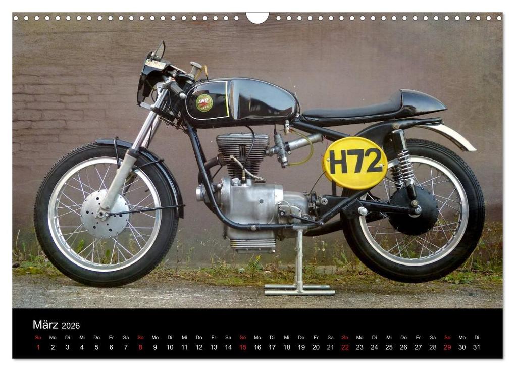 Weitere Ansicht: Motorrad Oldtimer (Wandkalender 2026 DIN A3 quer), CALVENDO Monatskalender | Gabi Siebenhühner, Calvendo