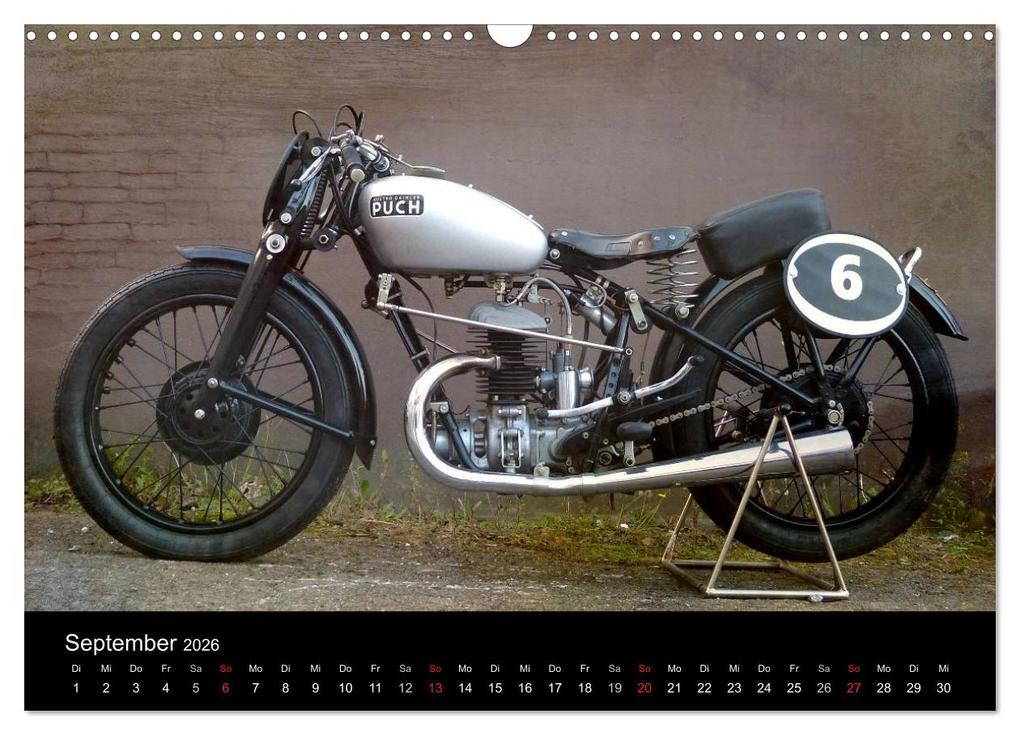 Weitere Ansicht: Motorrad Oldtimer (Wandkalender 2026 DIN A3 quer), CALVENDO Monatskalender | Gabi Siebenhühner, Calvendo