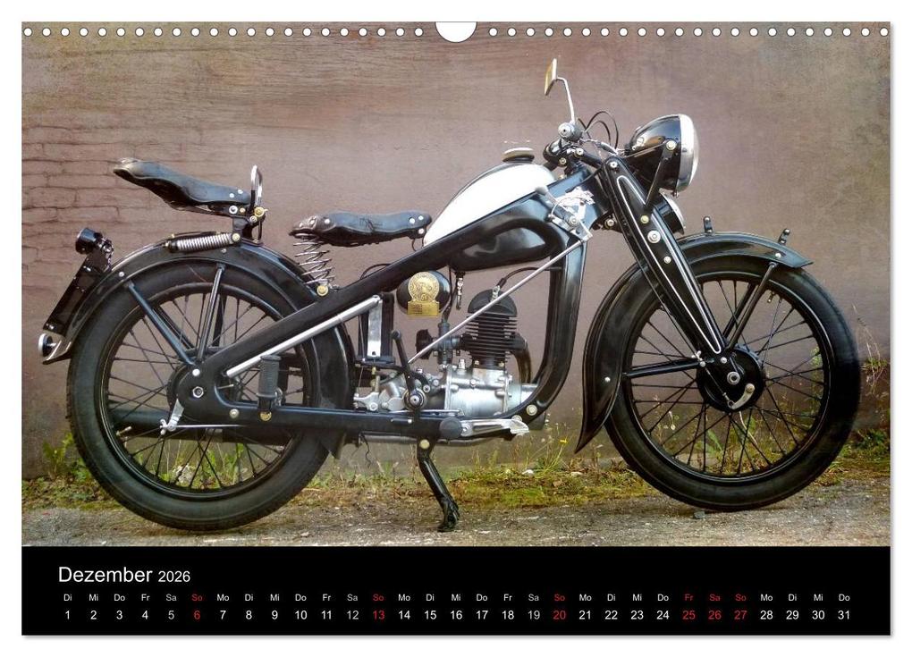Weitere Ansicht: Motorrad Oldtimer (Wandkalender 2026 DIN A3 quer), CALVENDO Monatskalender | Gabi Siebenhühner, Calvendo