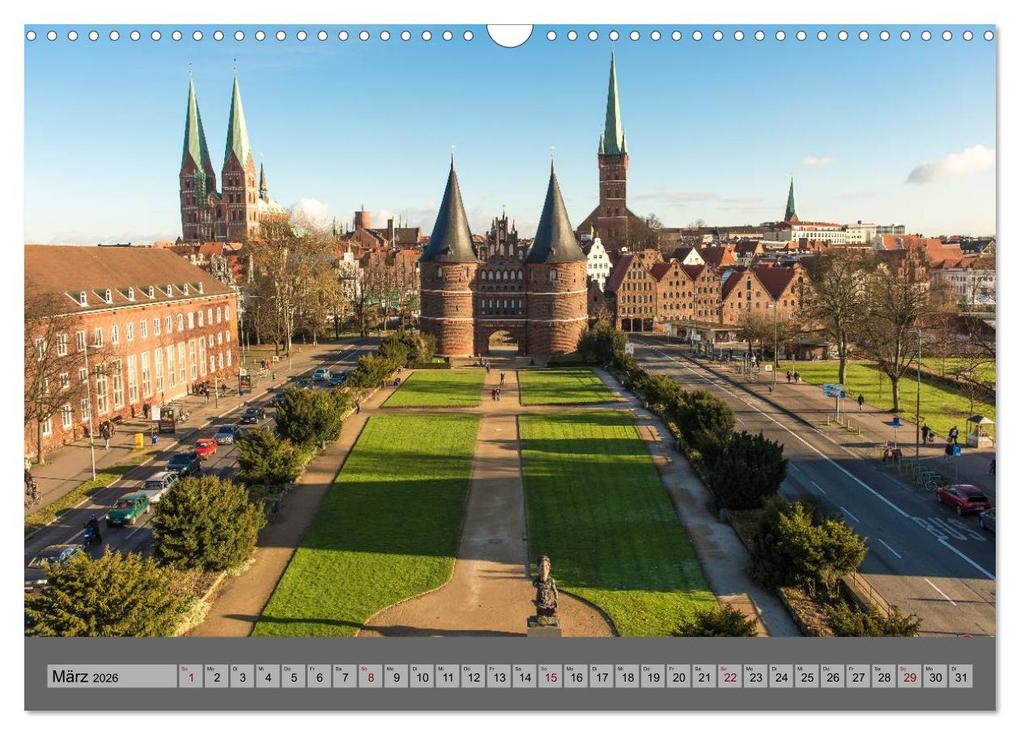 Weitere Ansicht: Ansichten der Lübecker Altstadtinsel (Wandkalender 2026 DIN A3 quer), CALVENDO Monatskalender | Sidney Smith, Calvendo