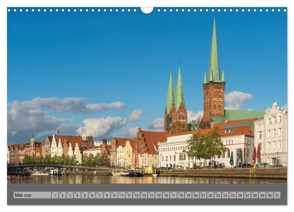 Weitere Ansicht: Ansichten der Lübecker Altstadtinsel (Wandkalender 2026 DIN A3 quer), CALVENDO Monatskalender | Sidney Smith, Calvendo