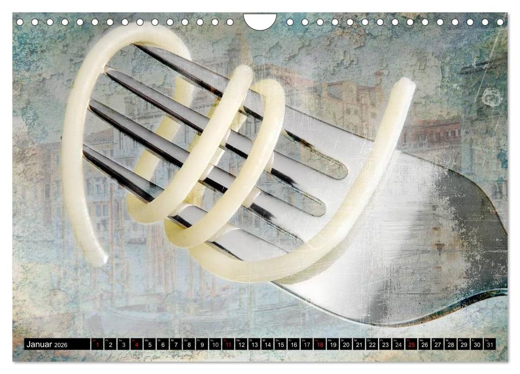Weitere Ansicht: Italian Food - Vintage Design (Wandkalender 2026 DIN A4 quer), CALVENDO Monatskalender | Carmen Steiner, Calvendo