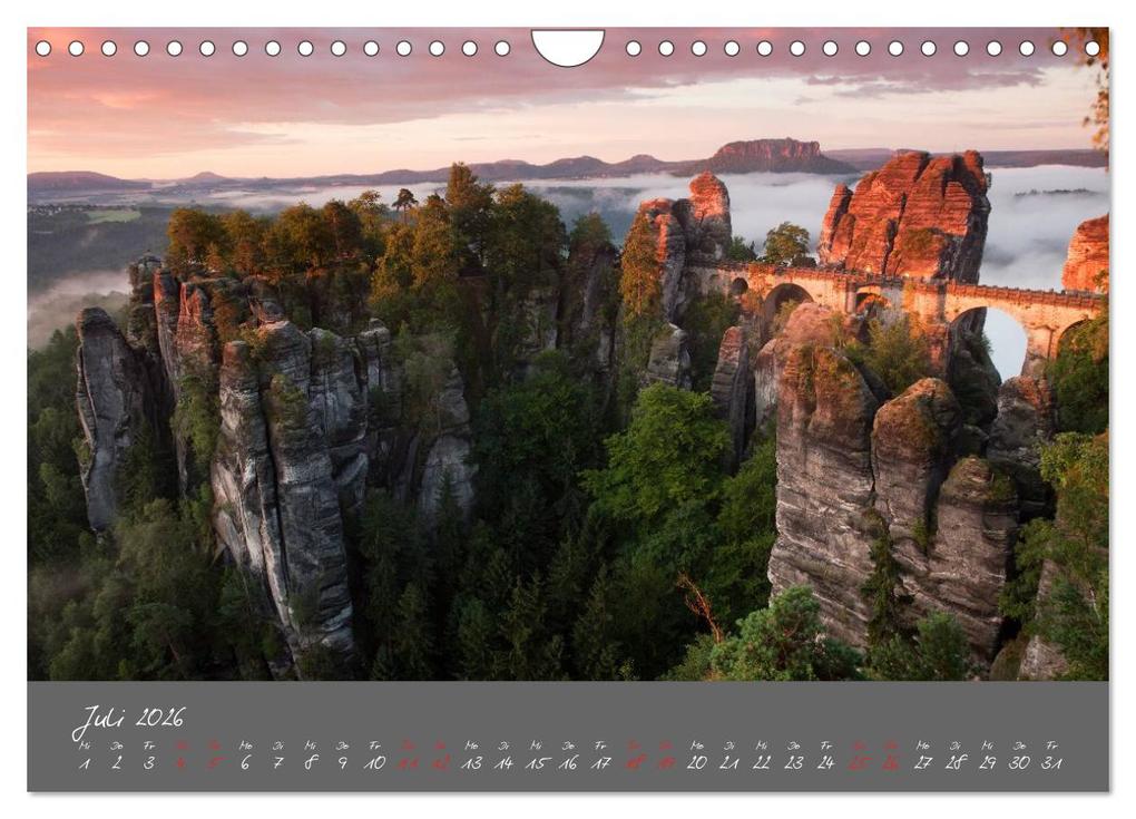 Weitere Ansicht: Traumlandschaft - Sächsische Schweiz (Wandkalender 2026 DIN A4 quer), CALVENDO Monatskalender | Dirk Ehrentraut, Calvendo