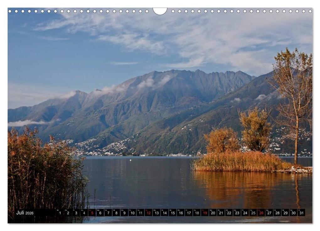 Weitere Ansicht: Lago Maggiore - Der malerische See in Italien und der Schweiz (Wandkalender 2026 DIN A3 quer), CALVENDO Monatskalender | Joana Kruse, Calvendo