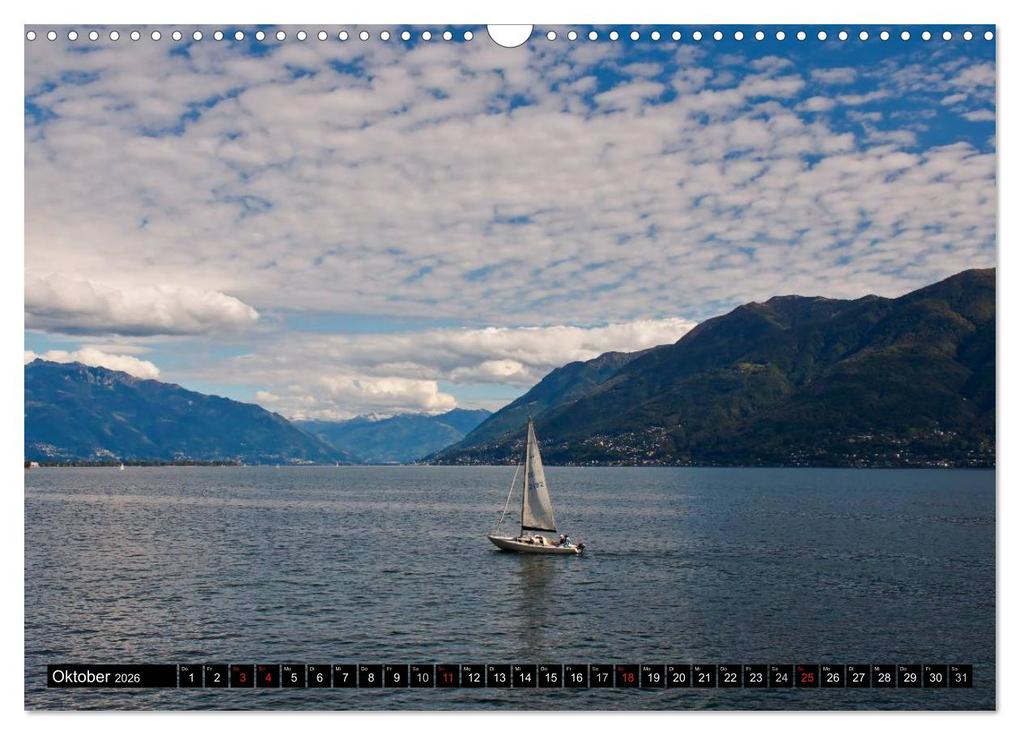 Weitere Ansicht: Lago Maggiore - Der malerische See in Italien und der Schweiz (Wandkalender 2026 DIN A3 quer), CALVENDO Monatskalender | Joana Kruse, Calvendo