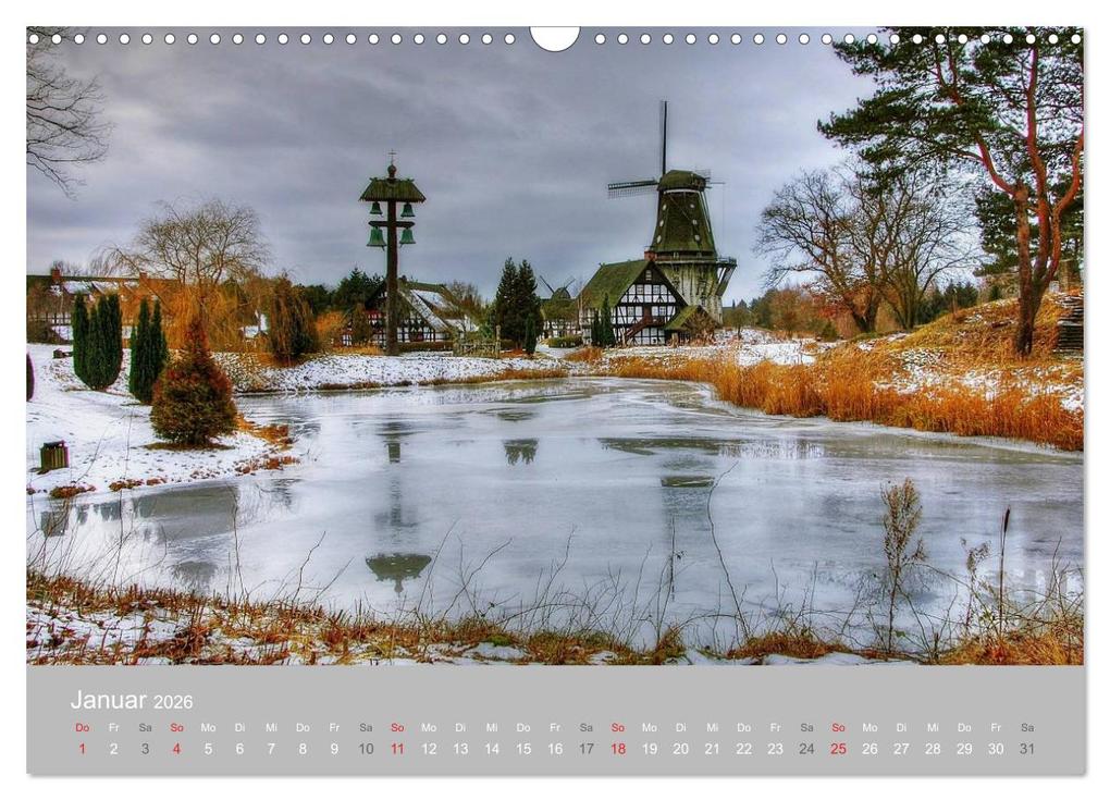 Weitere Ansicht: Mühlenmuseum Gifhorn (Wandkalender 2026 DIN A3 quer), CALVENDO Monatskalender | Kordula - Uwe Vahle, Calvendo, Kordula Vahle