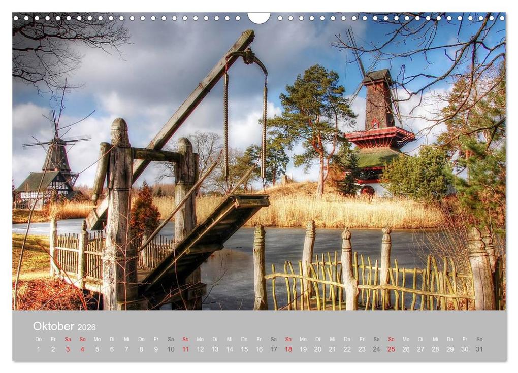 Weitere Ansicht: Mühlenmuseum Gifhorn (Wandkalender 2026 DIN A3 quer), CALVENDO Monatskalender | Kordula - Uwe Vahle, Calvendo, Kordula Vahle