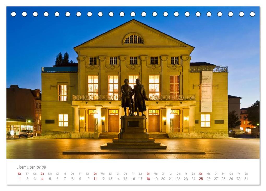 Weitere Ansicht: THÜRINGEN 2026 (Tischkalender 2026 DIN A5 quer), CALVENDO Monatskalender | Werner Dieterich, Calvendo