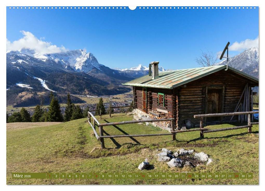 Weitere Ansicht: Rund um die Zugspitze (hochwertiger Premium Wandkalender 2026 DIN A2 quer), Kunstdruck in Hochglanz | Andreas Vonzin, Calvendo