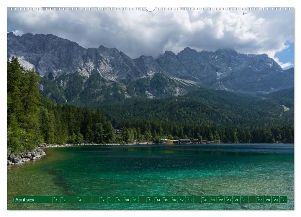 Weitere Ansicht: Rund um die Zugspitze (hochwertiger Premium Wandkalender 2026 DIN A2 quer), Kunstdruck in Hochglanz | Andreas Vonzin, Calvendo