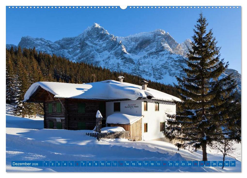 Weitere Ansicht: Rund um die Zugspitze (hochwertiger Premium Wandkalender 2026 DIN A2 quer), Kunstdruck in Hochglanz | Andreas Vonzin, Calvendo