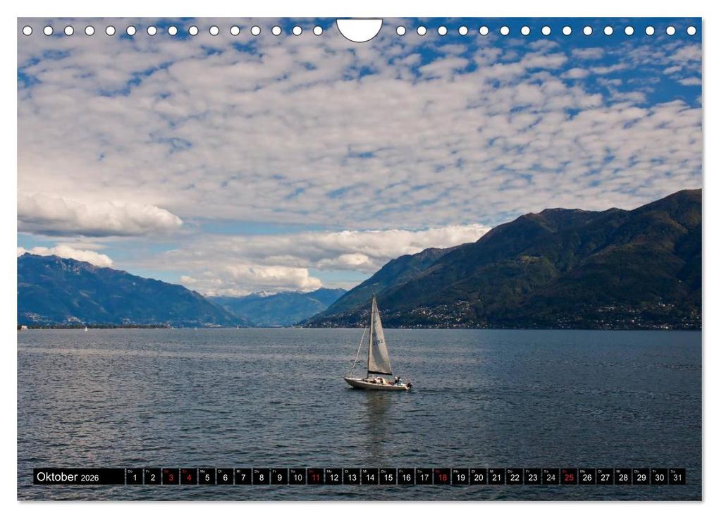 Weitere Ansicht: Lago Maggiore - Der malerische See in Italien und der Schweiz (Wandkalender 2026 DIN A4 quer), CALVENDO Monatskalender | Joana Kruse, Calvendo