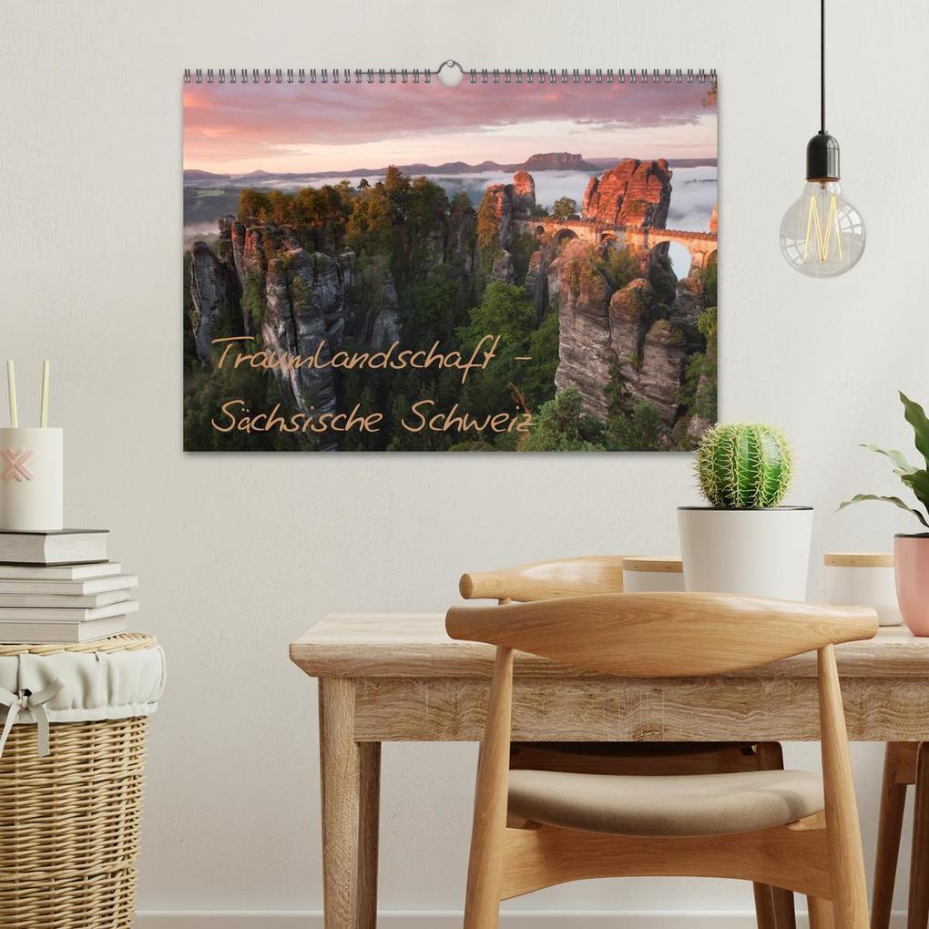 Weitere Ansicht: Traumlandschaft - Sächsische Schweiz (Wandkalender 2026 DIN A3 quer), CALVENDO Monatskalender | Dirk Ehrentraut, Calvendo