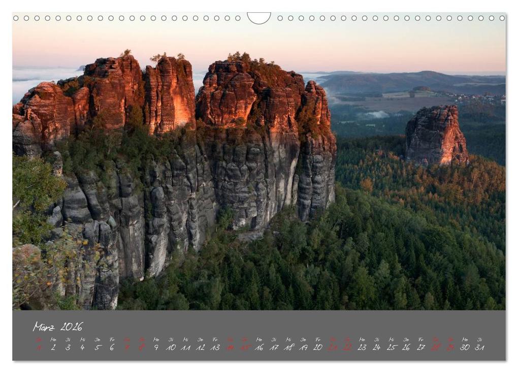 Weitere Ansicht: Traumlandschaft - Sächsische Schweiz (Wandkalender 2026 DIN A3 quer), CALVENDO Monatskalender | Dirk Ehrentraut, Calvendo
