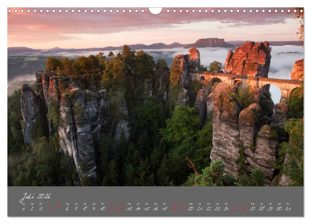 Weitere Ansicht: Traumlandschaft - Sächsische Schweiz (Wandkalender 2026 DIN A3 quer), CALVENDO Monatskalender | Dirk Ehrentraut, Calvendo