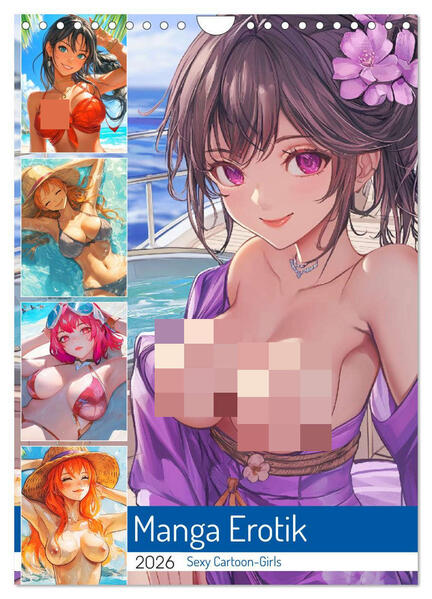 Produktbild: Manga Erotik. Sexy Cartoon-Girls (Wandkalender 2026 DIN A4 hoch), CALVENDO Monatskalender | Rose Hurley, Calvendo