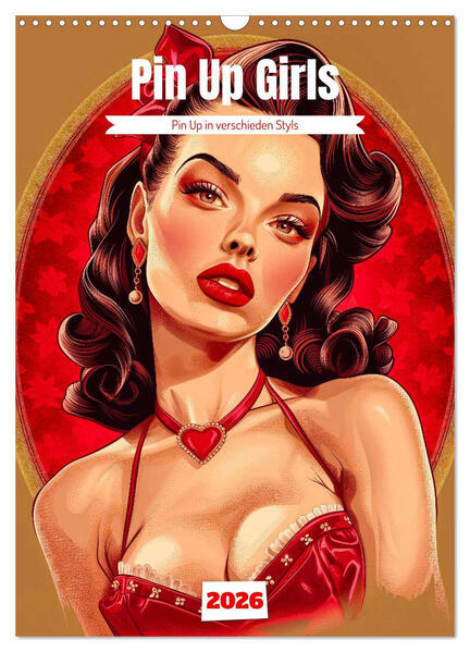 Produktbild: Retro PinUp Girls (Wandkalender 2026 DIN A3 hoch), CALVENDO Monatskalender | Charles Schrader, Calvendo