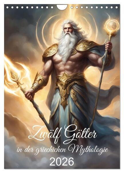 Produktbild: Zwölf Götter der griechischen Mythologie (Wandkalender 2026 DIN A4 hoch), CALVENDO Monatskalender | Calvendo, Claudia Kleemann