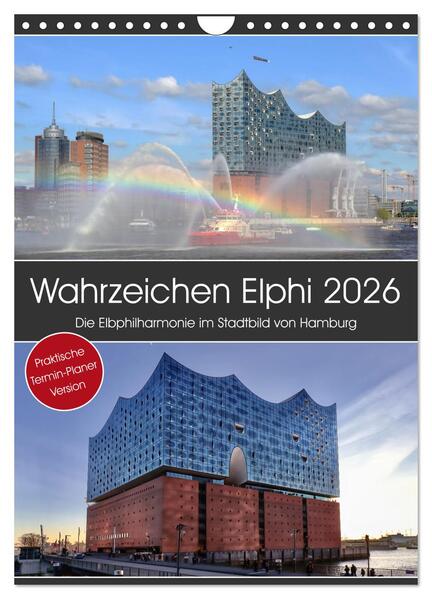 Produktbild: Wahrzeichen Elphi (Wandkalender 2026 DIN A4 hoch), CALVENDO Monatskalender | Mirko Weigt © Hamburg, Calvendo