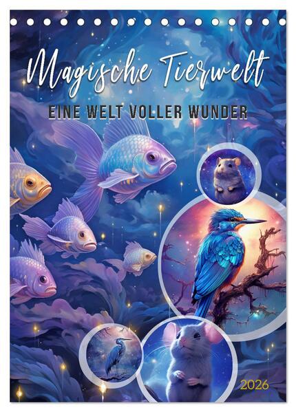 Produktbild: Magische Tierwelt (Tischkalender 2026 DIN A5 hoch), CALVENDO Monatskalender | Steffen Gierok-Latniak, Calvendo